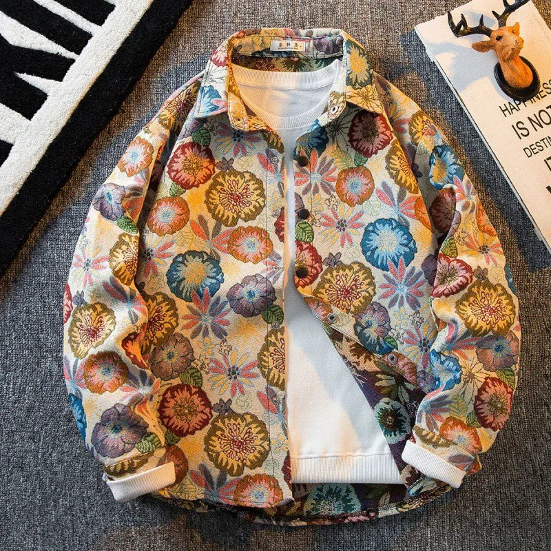 Retro Art Print Overshirt