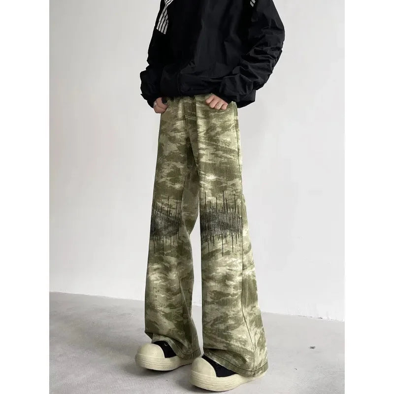 Retro Camo Pants – Loose Fit Hip Hop Style