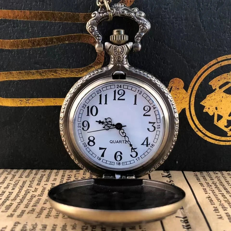 Bronze Poker Quartz Pocket Watch