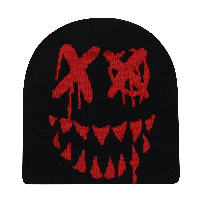 Y2K Skull Knit Beanie