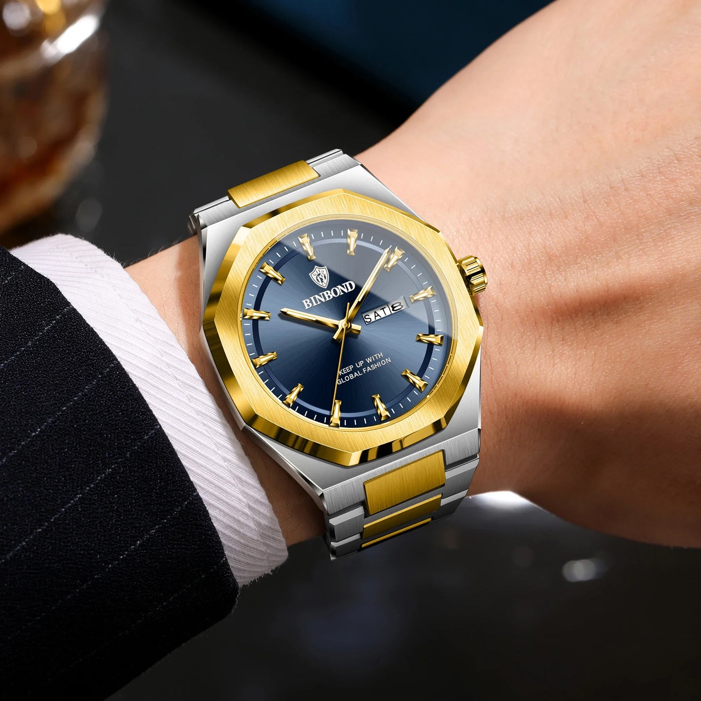 860 Luxury Stainless Steel Quartz Watch