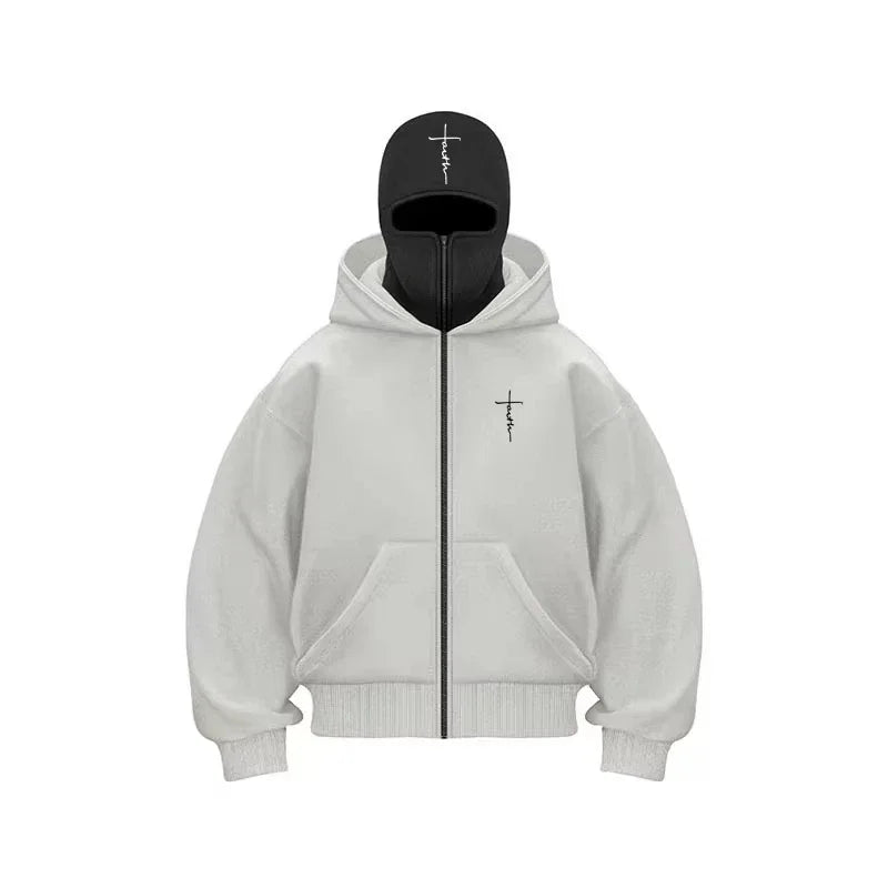 Faith Cross Hoodie – Y2K Harajuku Street Style 2025