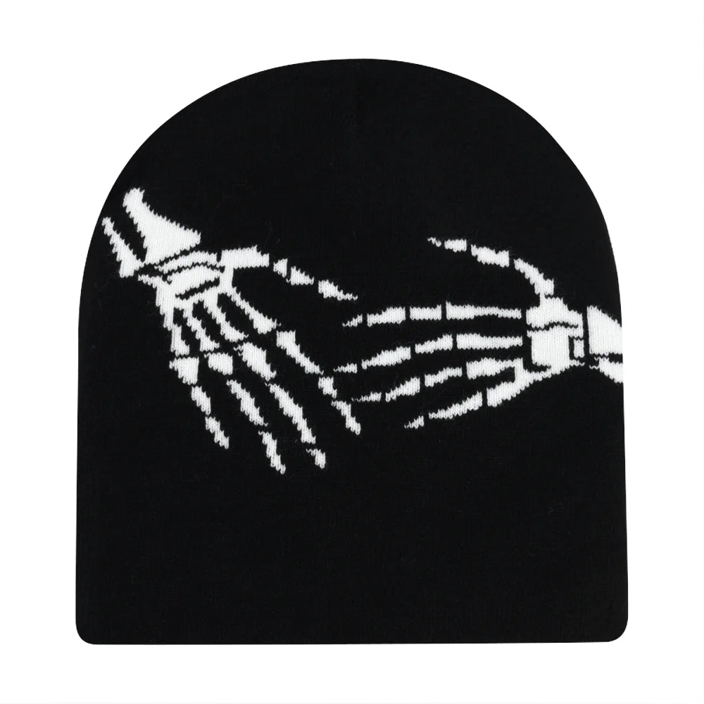 Y2K Skull Knit Beanie