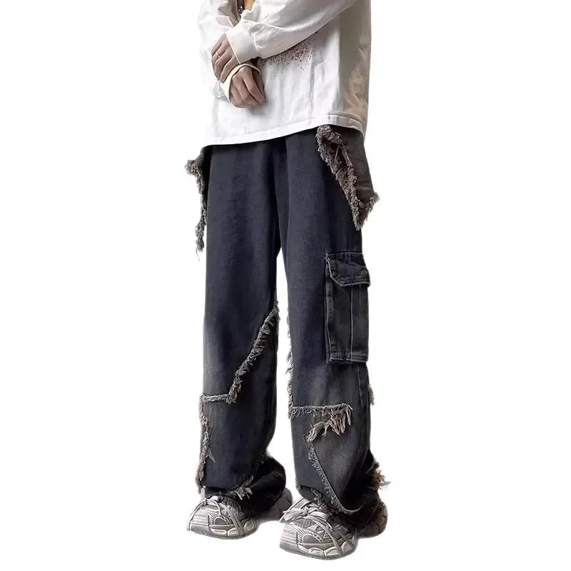 Star Denim Jeans – Retro American Wide-Leg Style