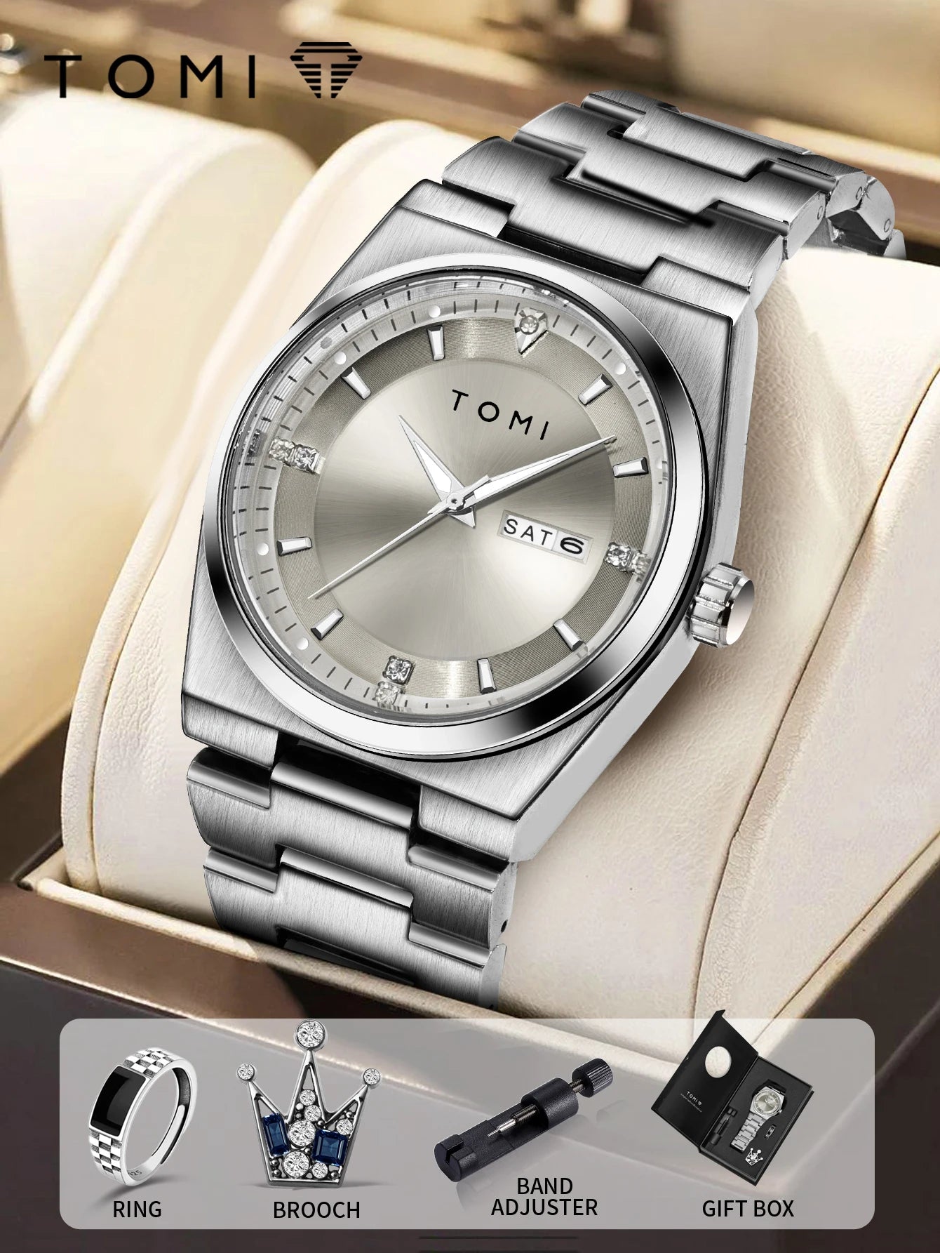 TOMI Business Quartz Watch