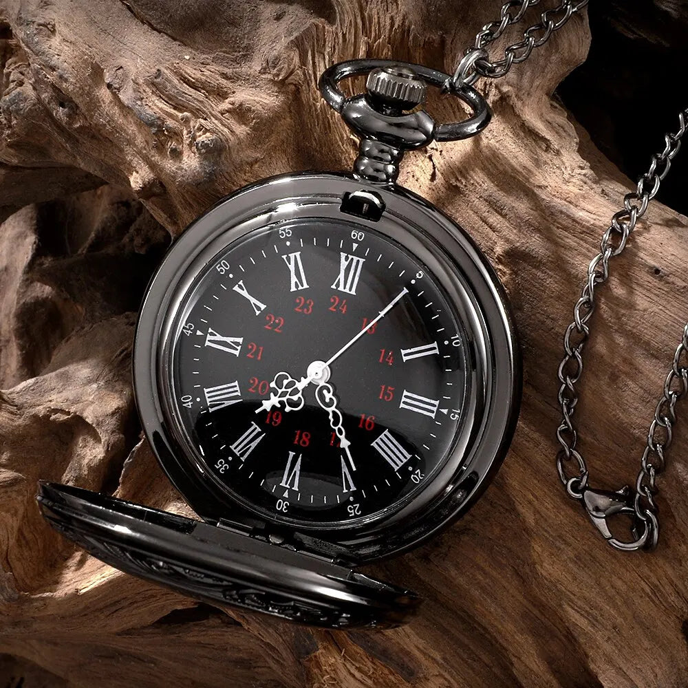 Retro Steampunk Quartz Pendant Watch