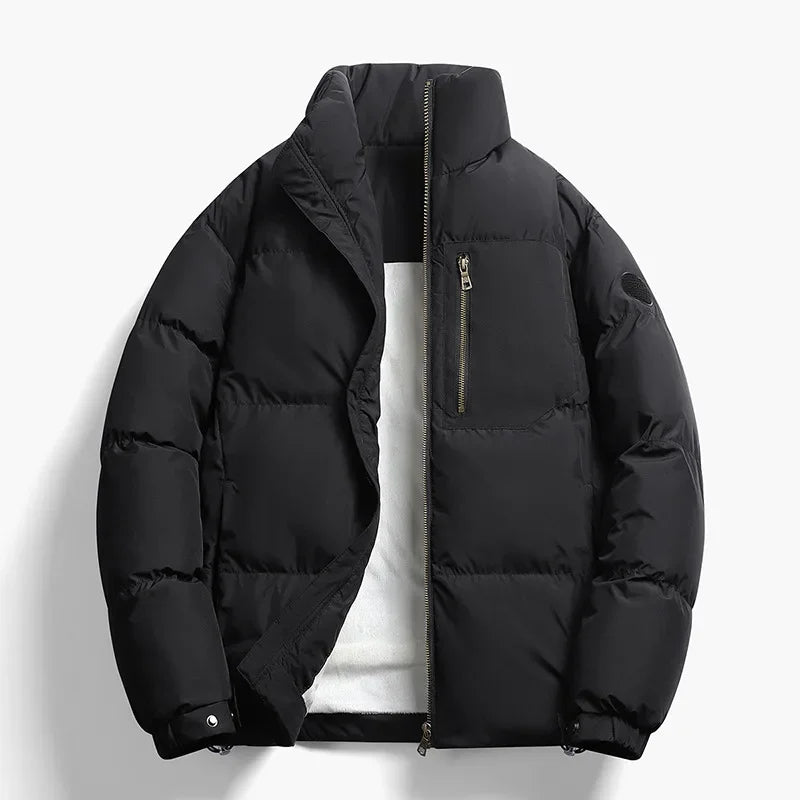 Fleece-Lined Cotton Jacket – Warm