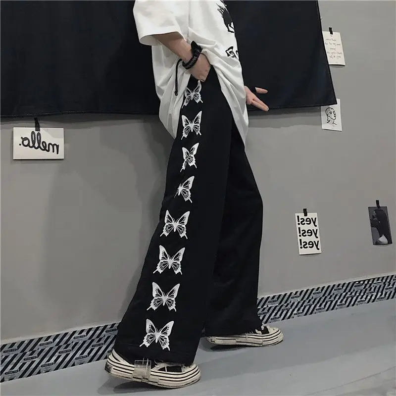 Y2K Graphic Sweatpants – Oversized Japanese Streetwear