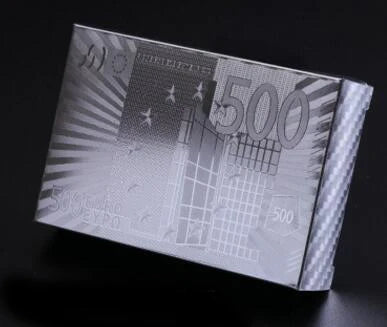 Gold Black Foil Waterproof Poker Cards