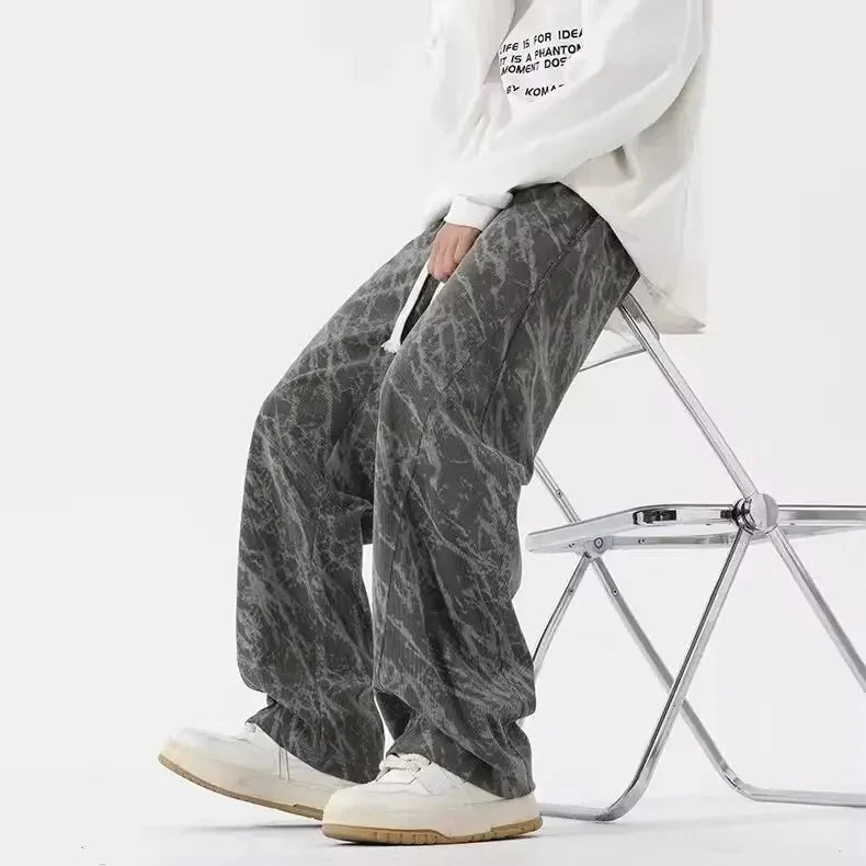 Tie-Dye Corduroy Pants – American Loose Fit Style