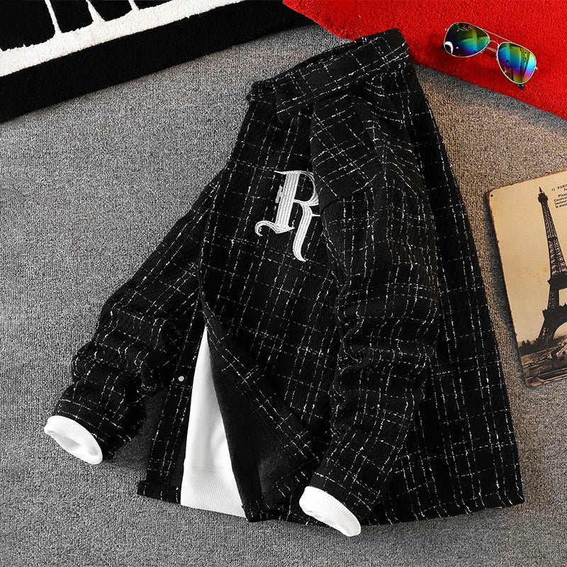 Plaid Casual Jacket – High-End American Style