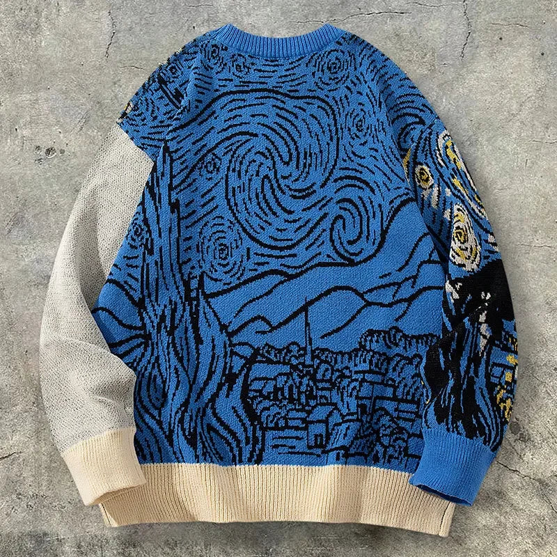 Color Block Streetwear Sweater