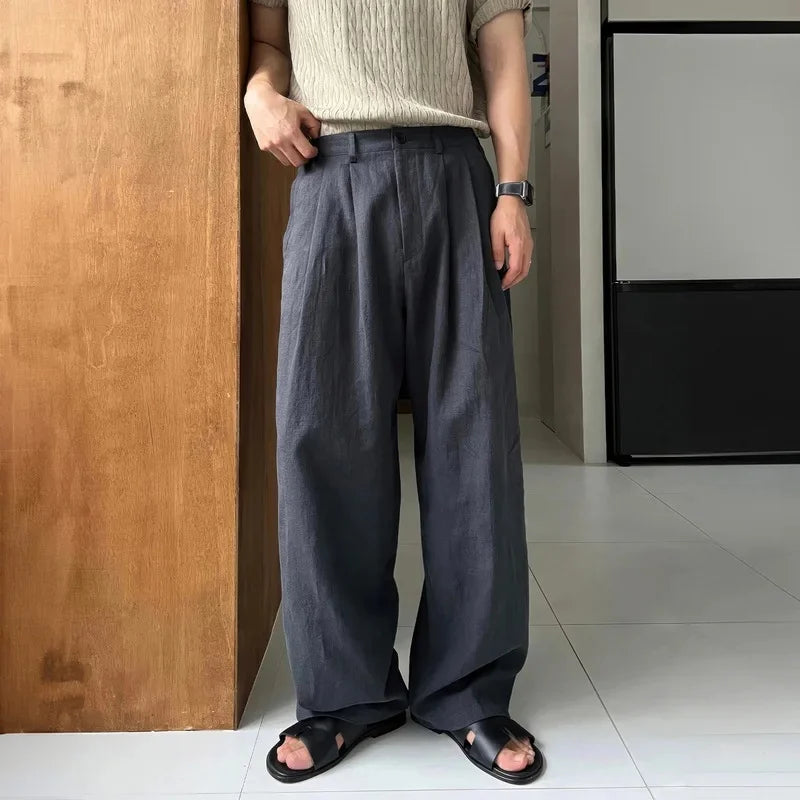 Korean Salt System Straight Pants