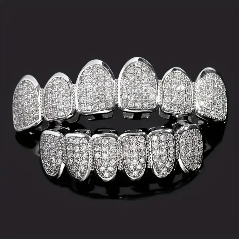 Hip Hop CZ Grillz Teeth Set