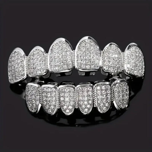 Hip Hop CZ Grillz Teeth Set
