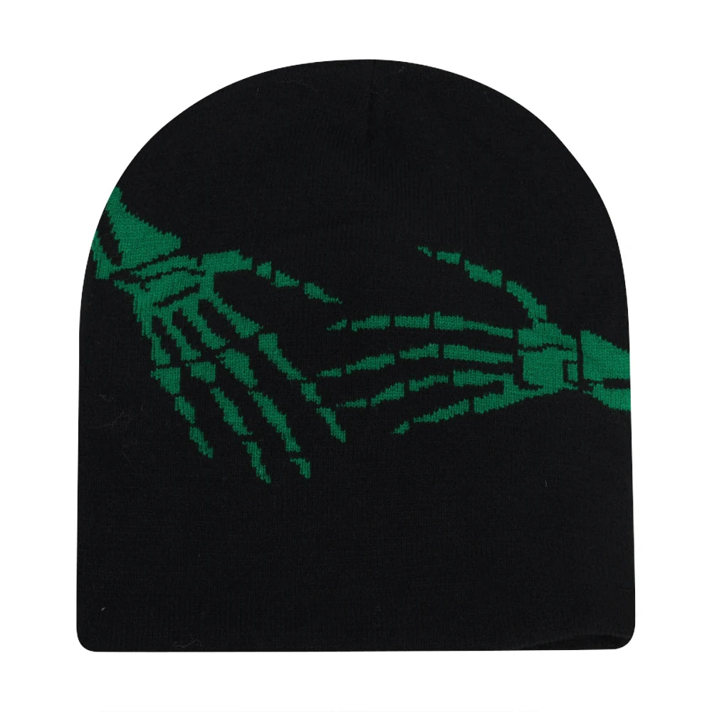Y2K Skull Knit Beanie