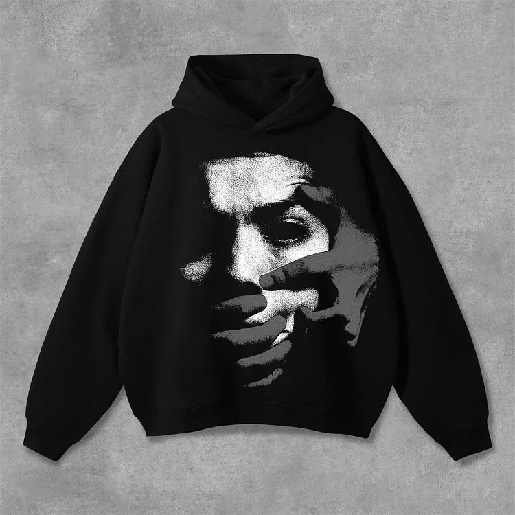 Y2K Letter Print Zip Hoodie – Vintage Gothic Streetwear