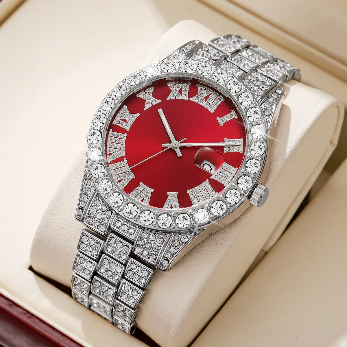 Diamond Style Stainless-Steel Watch