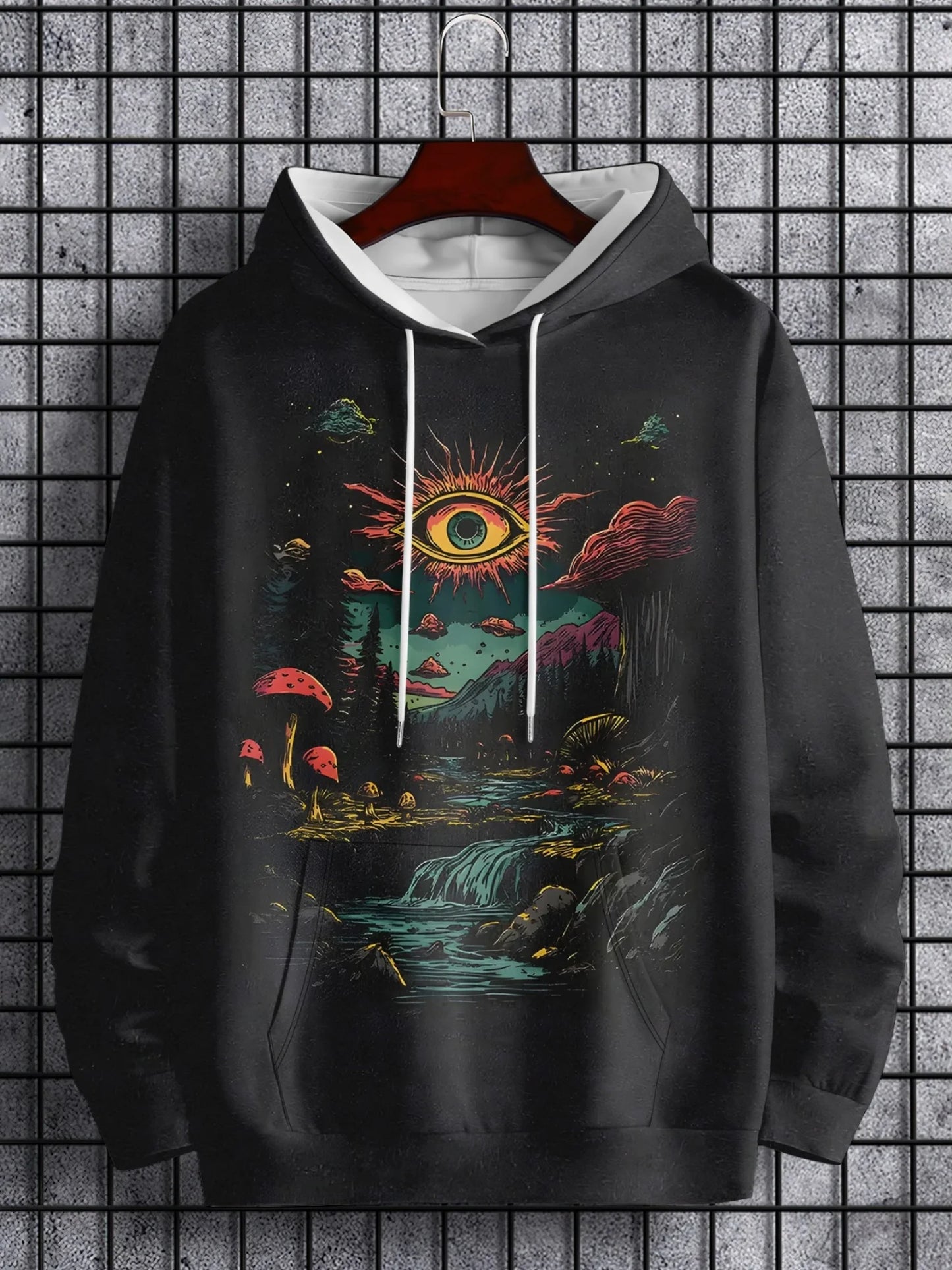 Psychedelic Hoodie – Eye Mushroom Street Style