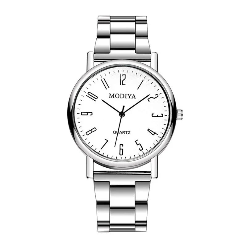 Casual Round Dial Quartz Watch