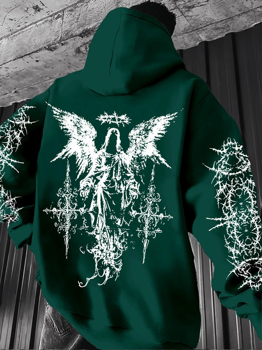 Gothic Angel Hoodie – Soft Streetwear Winter Style