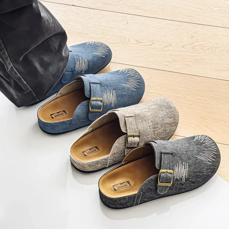 Designer Denim Half-Top Shoes