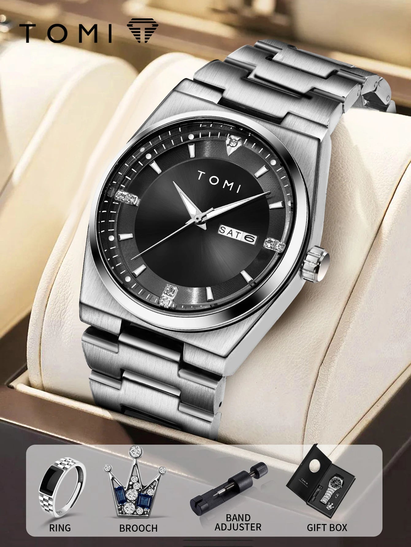 TOMI Business Quartz Watch