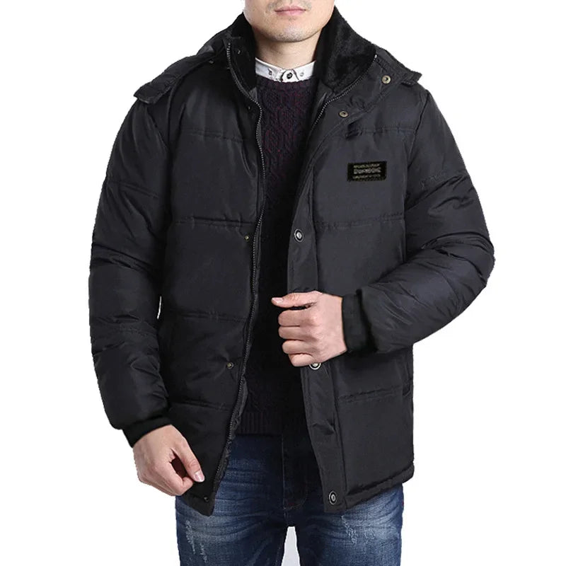 Thickened Fleece Loose Style Dad Coat