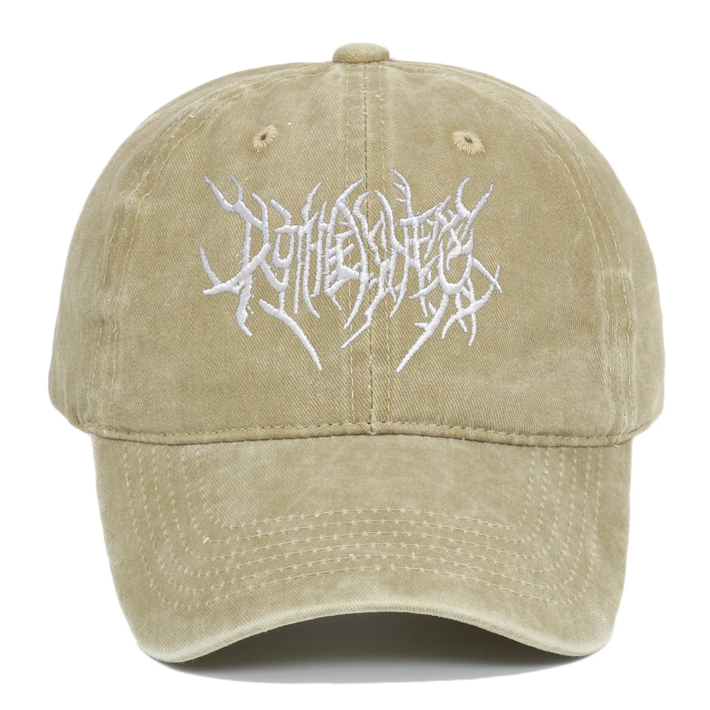 Rock-Style Embroidered Baseball Cap