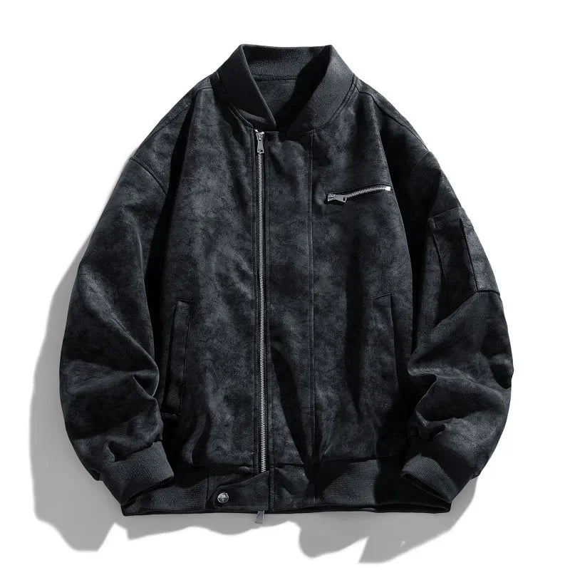 Double Zipper Leather Jacket