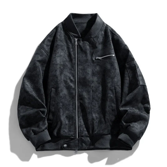 Double Zipper Leather Jacket