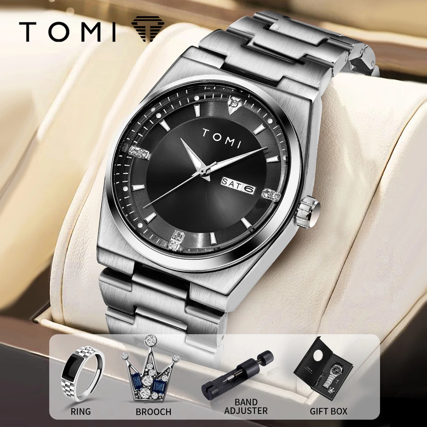 TOMI Business Quartz Watch