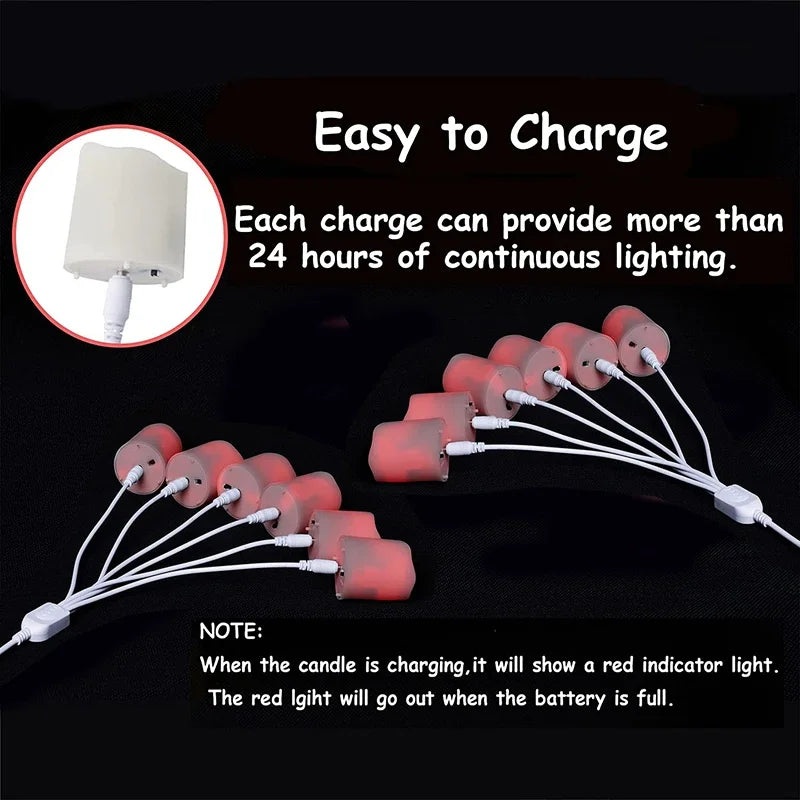 Aura Flameless Candles — Rechargeable, Remote & Timer