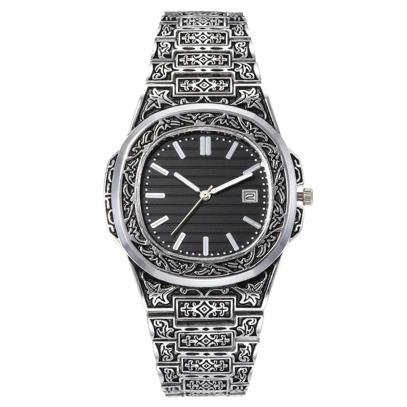 Vintage Carved Quartz Watch