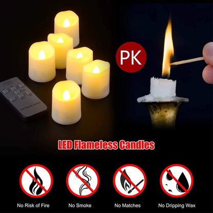 Aura Flameless Candles — Rechargeable, Remote & Timer