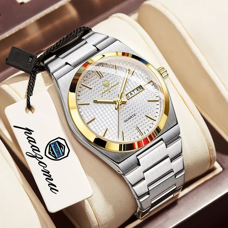 Luxury Stainless Steel Quartz Watch