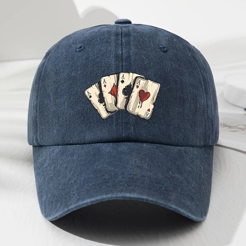 Retro Poker Printed Cap