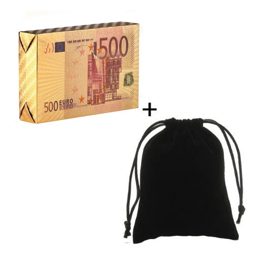 Gold Black Foil Waterproof Poker Cards