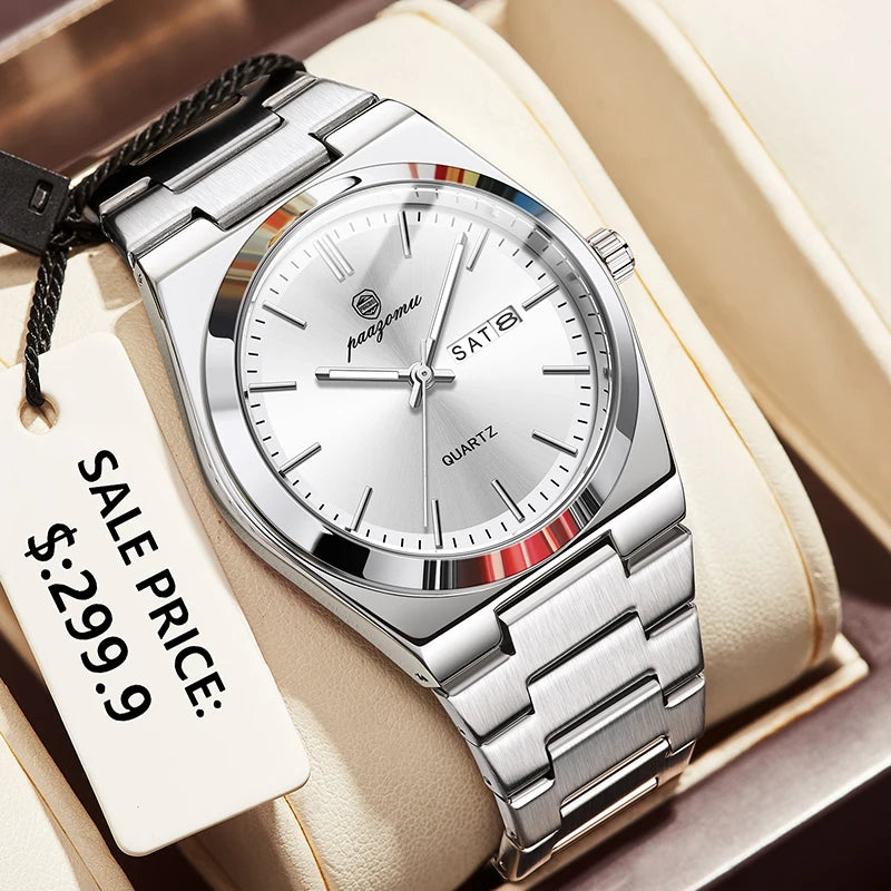 Luxury Stainless Steel Quartz Watch