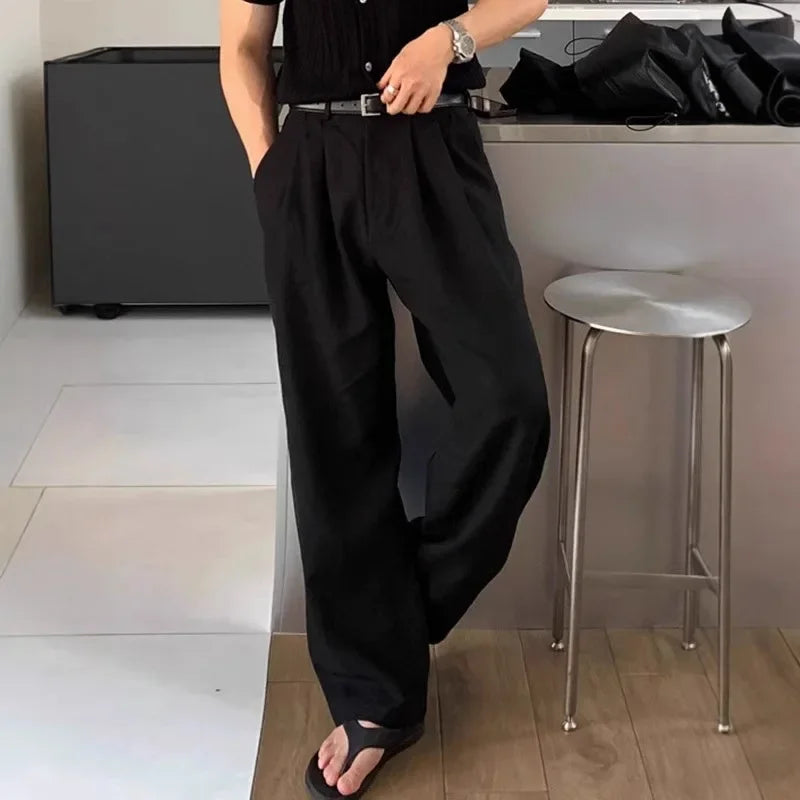 Korean Salt System Straight Pants