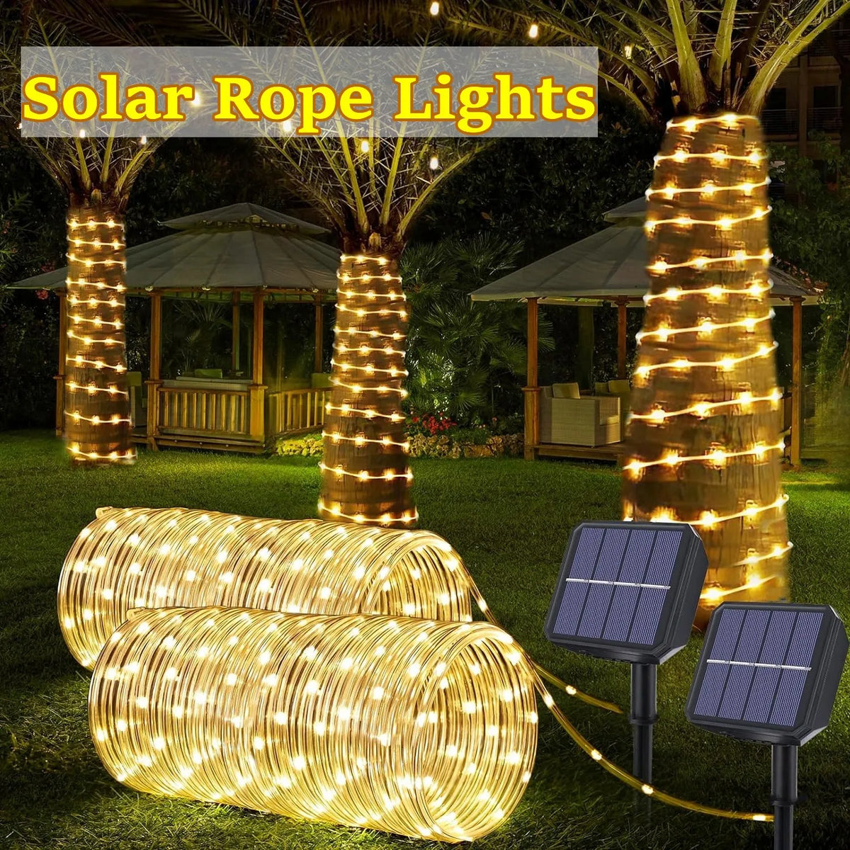 Aura Solar Rope Lights — Fence, Patio & Seasonal Accents