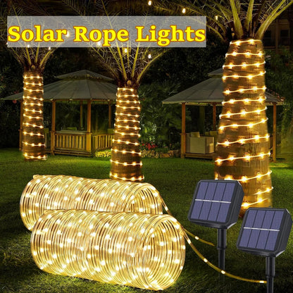 Aura Solar Rope Lights — Fence, Patio & Seasonal Accents