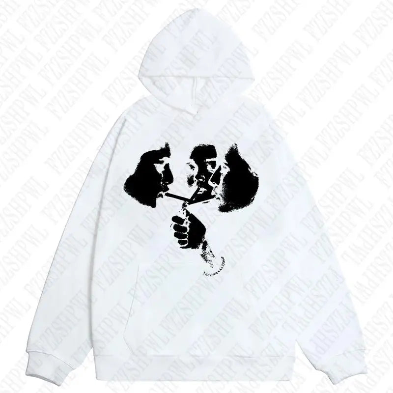 Pattern Hoodie – 2025 Y2K Harajuku Streetwear
