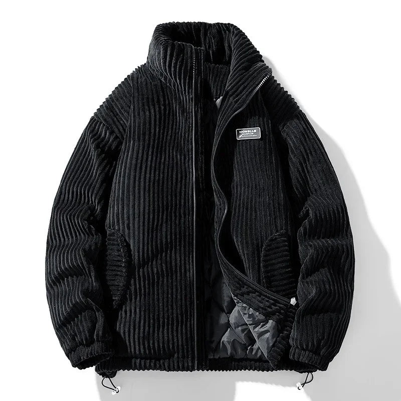 Corduroy Padded Jacket – Retro American