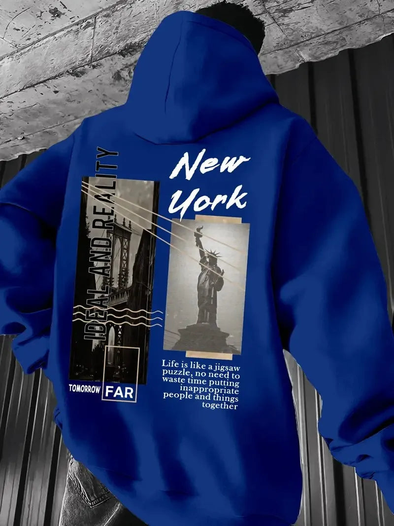 3D Liberty Print Hoodie – 2025 Casual Street Style