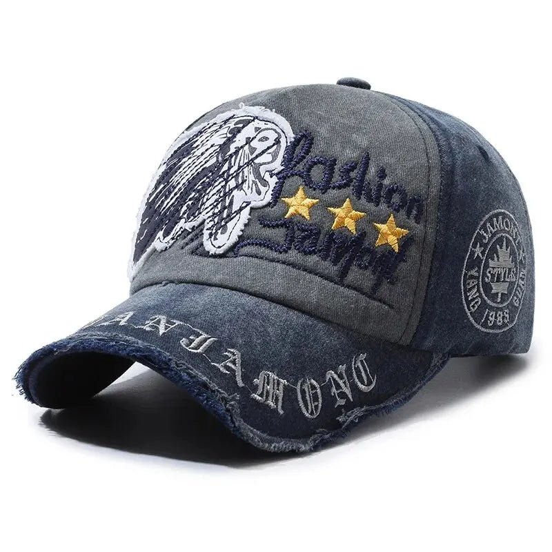 Retro Distressed Baseball Cap