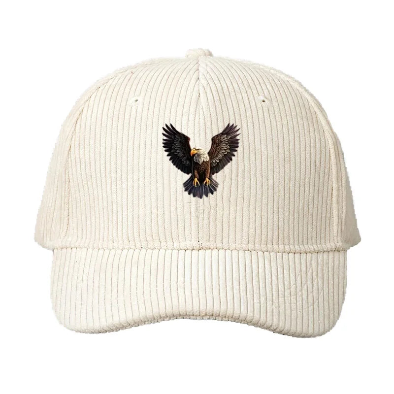 Vintage Corduroy Eagle Hat