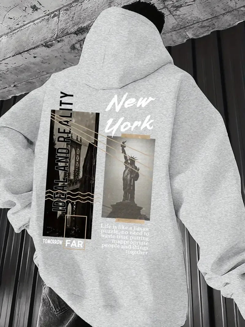 3D Liberty Print Hoodie – 2025 Casual Street Style