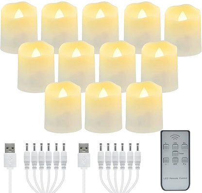 Aura Flameless Candles — Rechargeable, Remote & Timer