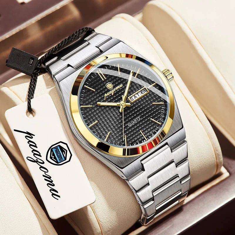 Luxury Stainless Steel Quartz Watch